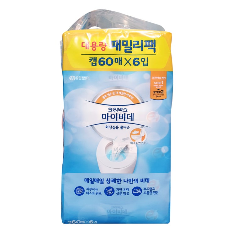 인기있는 크리넥스 마이비데 캡 60매X6입 ··· 인기있는 크리넥스 마이비데 캡 60매X6입 ···