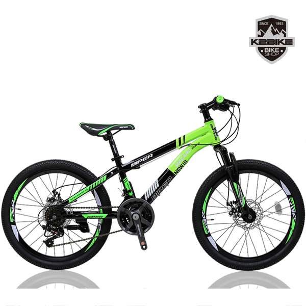 갓성비 좋은 K2BIKE 2021 어린이 MTB자전거 메커드SFD 22인치 21단 디스크 MTB 자전거, 메커드SFD 블랙+그린 미조립, 56cm 추천해요