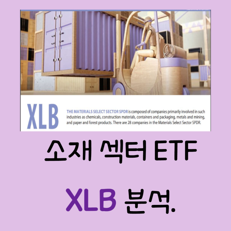  해외주식투자, 미국 ETF]인플레이션 관련 수혜주 소재 관련 ETF XLB (XLB ETF 주가, 분석)