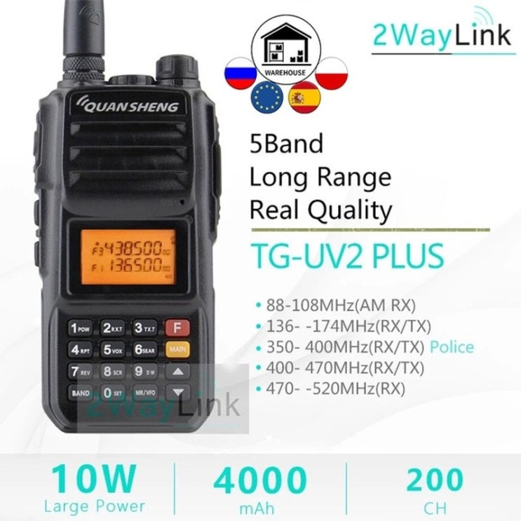 최근 인기있는 고성능생활무전기 미니 토끼 귀여운 워키토키 QuanSheng TG UV2 Plus 10W 장거리 토키 워키 vhf uhf 5 밴드 대기 고출력 워키 토키 10KM 4 최근 인기있는 고성능생활무전기 미니 토끼 귀여운 워키토키 QuanSheng TG UV2 Plus 10W 장거리 토키 워키 vhf uhf 5 밴드 대기 고출력 워키 토키 10KM 4