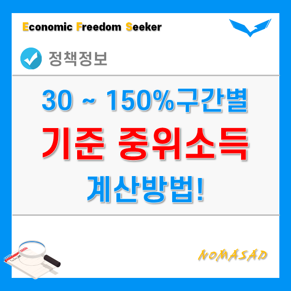 기준중위소득 계산방법 - 구간별 정확히 알려드릴게요.