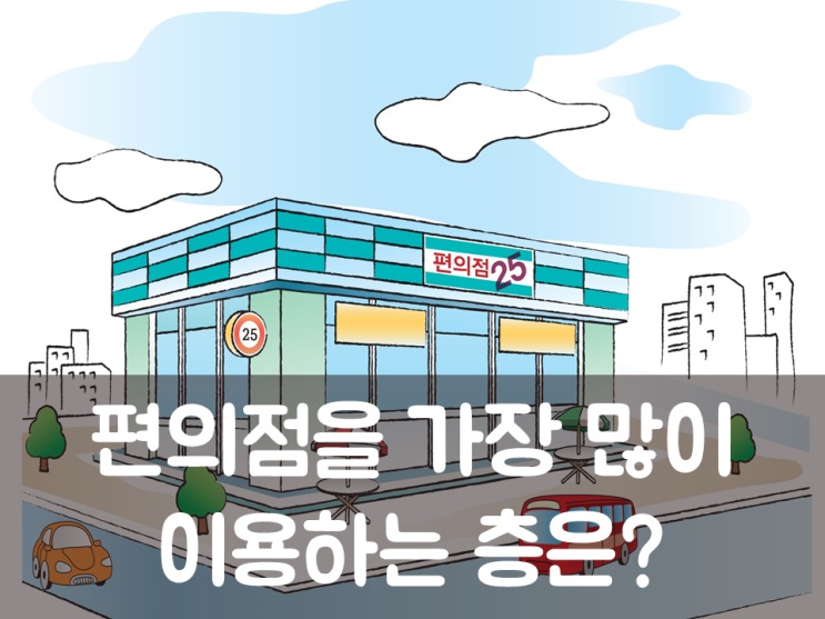  편의점을 가장 많이 이용하는 층은?