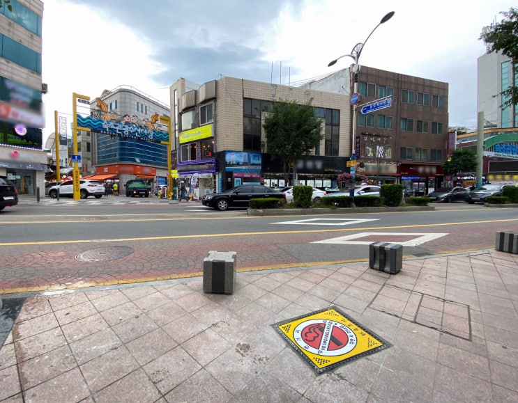  [로디스트]바닥용 주철 안내판 속초시 금연거리