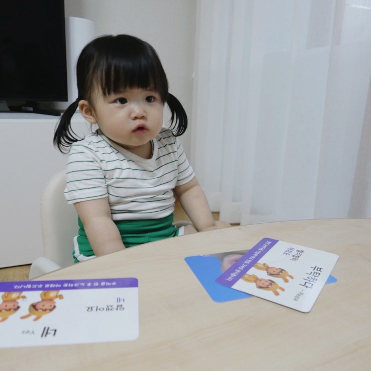  아기 낱말카드로 수화 배우기. 비버블록 베이비싸인으로 대화해요