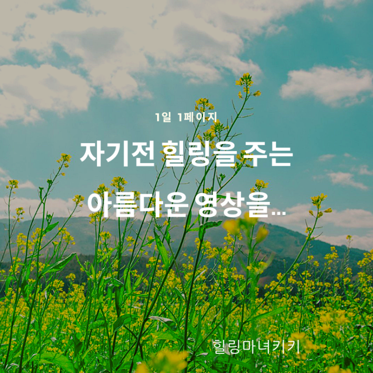 1일 1페이지 ㅡ 74일 아름다운 영상을 본다