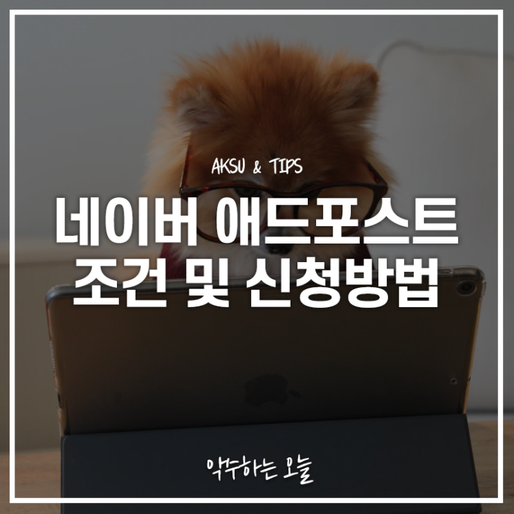  애드포스트 조건 및 신청방법, 한 달 만에 통과한 후기