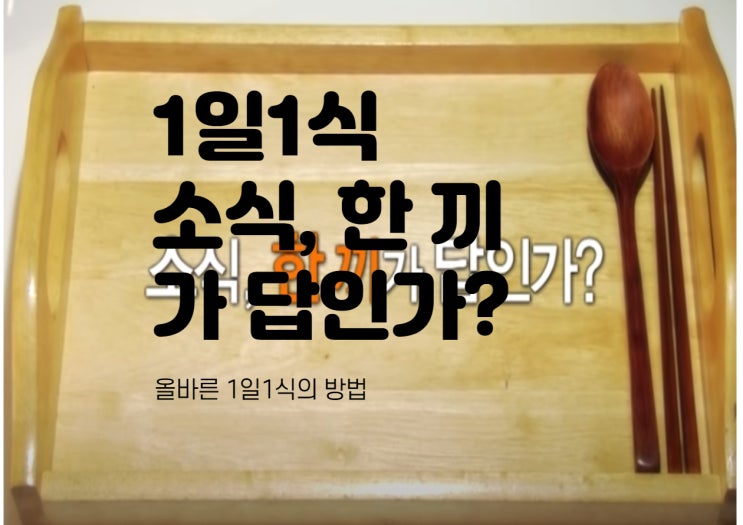  1일1식 소식, 한 끼가 답인가? 올바른 1일1식의 조건은? 503식단은 무엇?