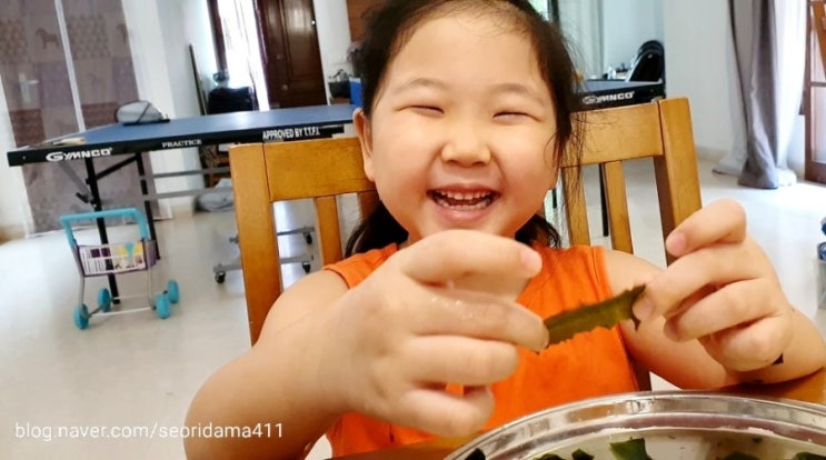  엄마표 촉감놀이 미역 오감활동
