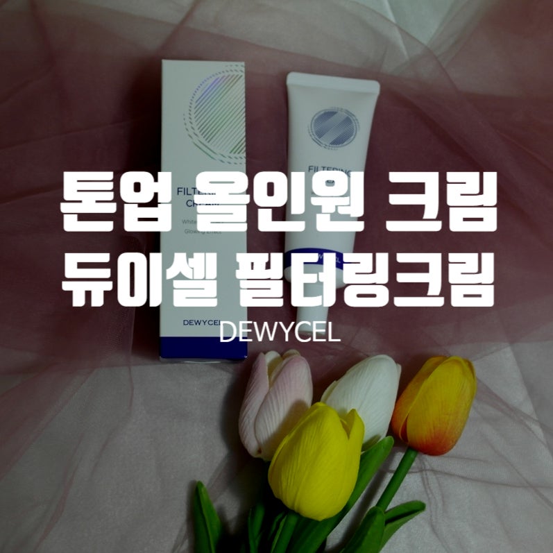 [듀이셀] 톤업 올인원 크림, 필터링크림 사용해본 솔직후기