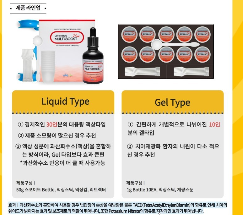 LUMINIOUS MULTIBOOST (미백약과 같이 쓰는 치아재광화 촉진제) by 한림덴텍 : 네이버 블로그