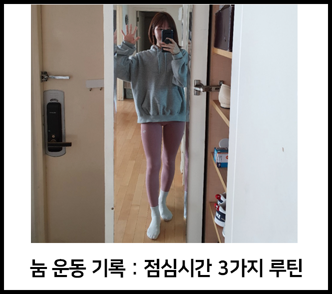  눔(noom) 6주 간 운동 기록 : 점심 시간 3가지 운동 루틴
