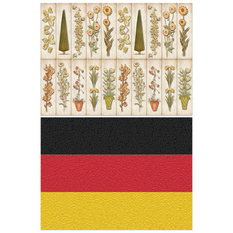 최근 많이 팔린 로엠디자인 실리콘 식탁매트 꽃패턴 가든 + 독일국기, 혼합 색상, 385 x 285 mm 추천해요