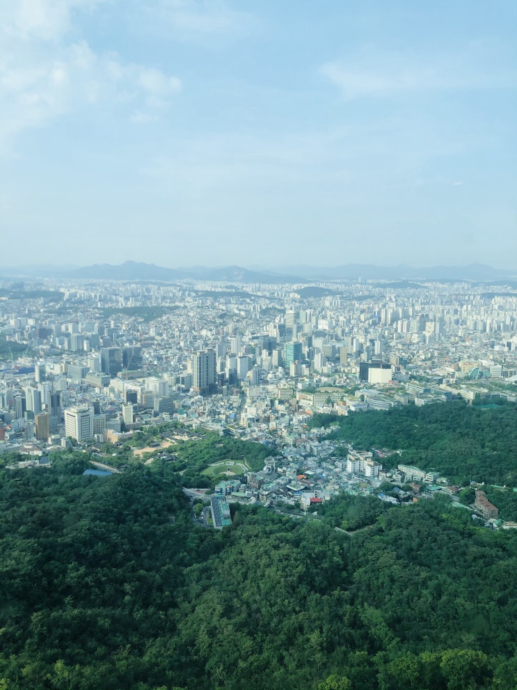  남산케이블카 타고 남산N타워 갔다가 N버거 먹었어요.