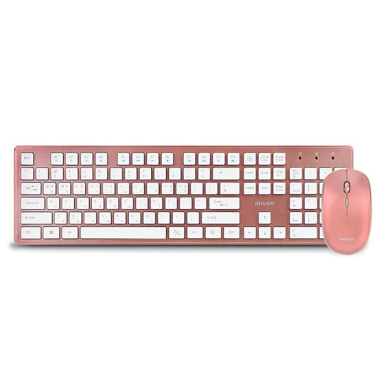 인기 많은 아이리버 2.4G 무선 키보드 + 마우스 세트 IR-WMK5000P, 로즈골드 ··· 인기 많은 아이리버 2.4G 무선 키보드 + 마우스 세트 IR-WMK5000P, 로즈골드 ···