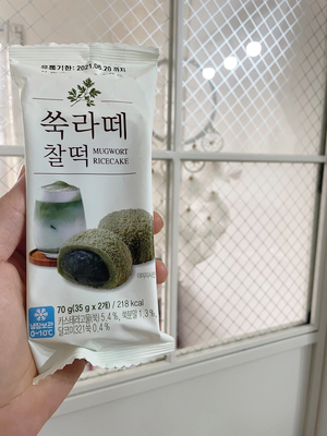  내돈내산 CU떡디저트 쑥라떼 찰떡