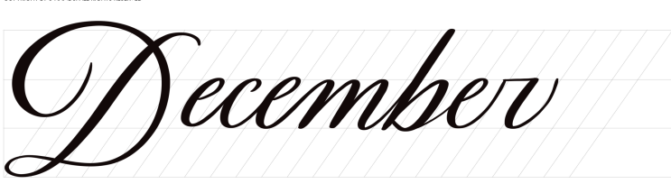  아이패드로 핸드 레터링 하기- 달력 만들기 위한 January부터 December까지 연습