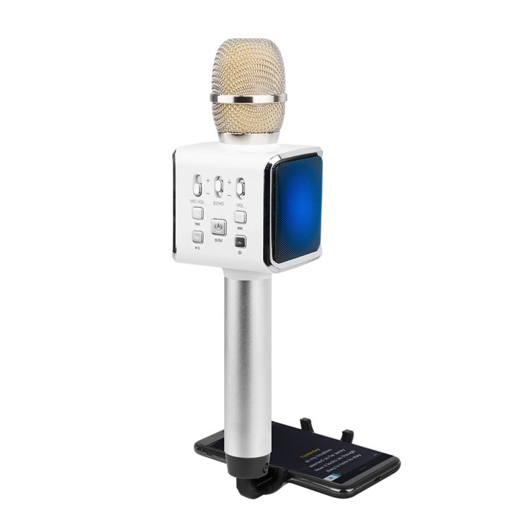  가성비 좋은 유니콘 LED 블루투스 노래방 마이크, KTV-Q7(WHITE) 추천해요