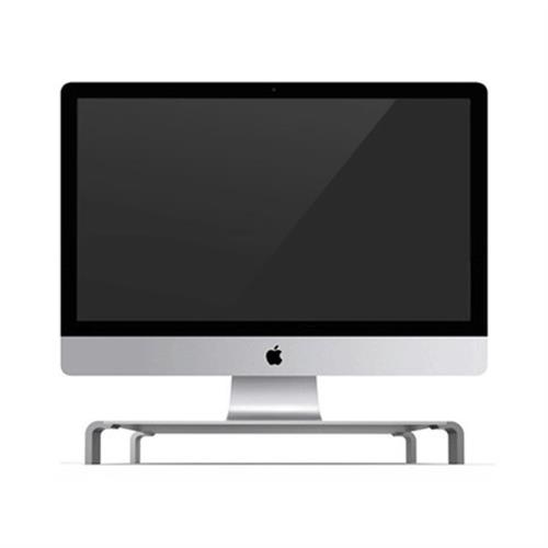 인지도 있는 모니터받침대 데스크탑 액정화면 키패드 애플 iMac 일체형 27인치 받침대 노트북 알루미늄 테이블 수납대 사무실 간이침대 레노버 HP, 01 라지 다크 그레이 ···