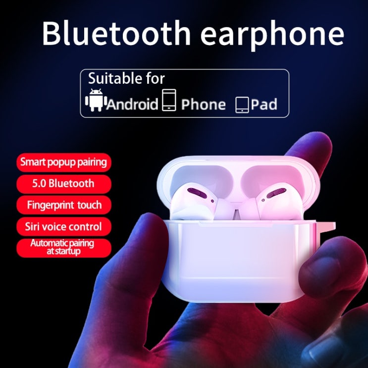 후기가 좋은 프로 3 블루투스 이어폰 TWS 무선 헤드폰 HiFi 음악 이어폰 IOS 안드로이드 전화 스포츠 게임 헤드셋, WHITE ··· 후기가 좋은 프로 3 블루투스 이어폰 TWS 무선 헤드폰 HiFi 음악 이어폰 IOS 안드로이드 전화 스포츠 게임 헤드셋, WHITE ···
