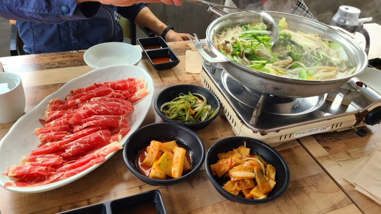 산방산맛집 선재샤브칼국수 7800원의 가성비좋은 맛집