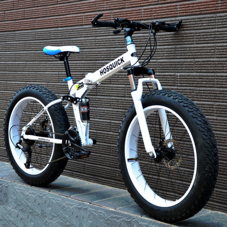 선호도 높은 펫바이크 자전거 20인치 24인치 26인치 팻바이크 접이식 가성비 MTB 로드 하이브리드, 7속 + 20인치cm, 옐로 스노우 ···
