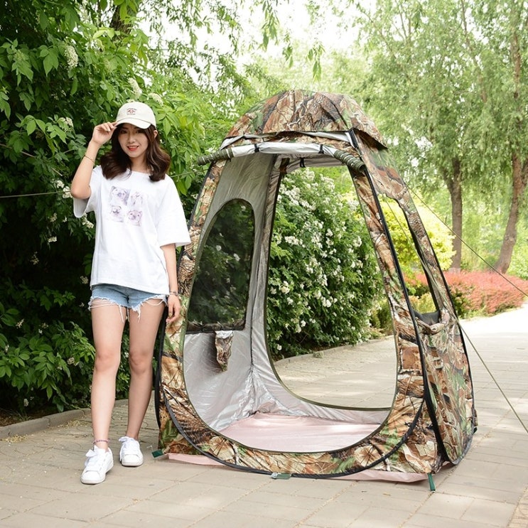  당신만 모르는 비박 미군 백패킹 아라이 도플갱어 1인용 2인용 낚시 팝업 텐트 완전 자동 야외 낚시, 미채 그레이 추천합니다