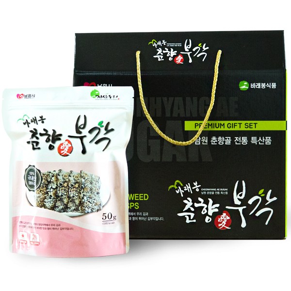 요즘 인기있는 놀면 뭐하니 바래봉춘향애김부각 선물셋트 대, 650g, 1박스 ···