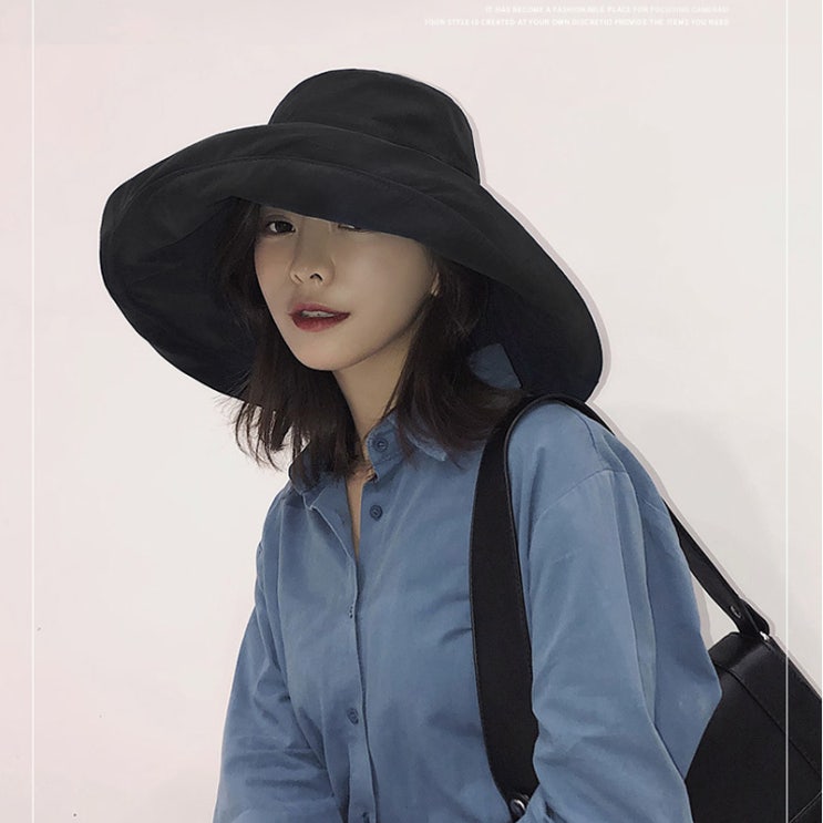  선호도 좋은 팩토리비 여름 와이어 와이드 버킷햇 벙거지 얼굴소멸각 보넷 여성 모자 좋아요