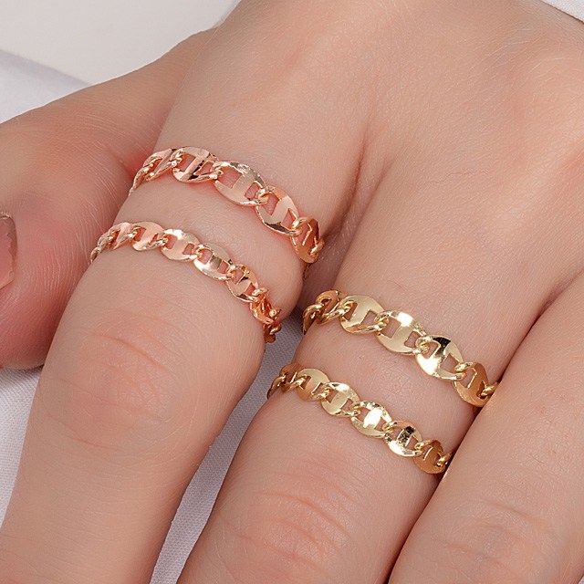 가성비 좋은 엘렌쥬얼리 14k 18k Grande Flat 체인 반지 추천해요 가성비 좋은 엘렌쥬얼리 14k 18k Grande Flat 체인 반지 추천해요
