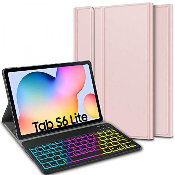 잘나가는 ELTD 삼성 갤럭시 탭 S6 라이트 용 키보드 케이스 (독일어 QWERTZ) 삼성 갤럭시 탭 S6 라이트 10.4 인치 용 7 색 LED 백 좋아요 잘나가는 ELTD 삼성 갤럭시 탭 S6 라이트 용 키보드 케이스 (독일어 QWERTZ) 삼성 갤럭시 탭 S6 라이트 10.4 인치 용 7 색 LED 백 좋아요
