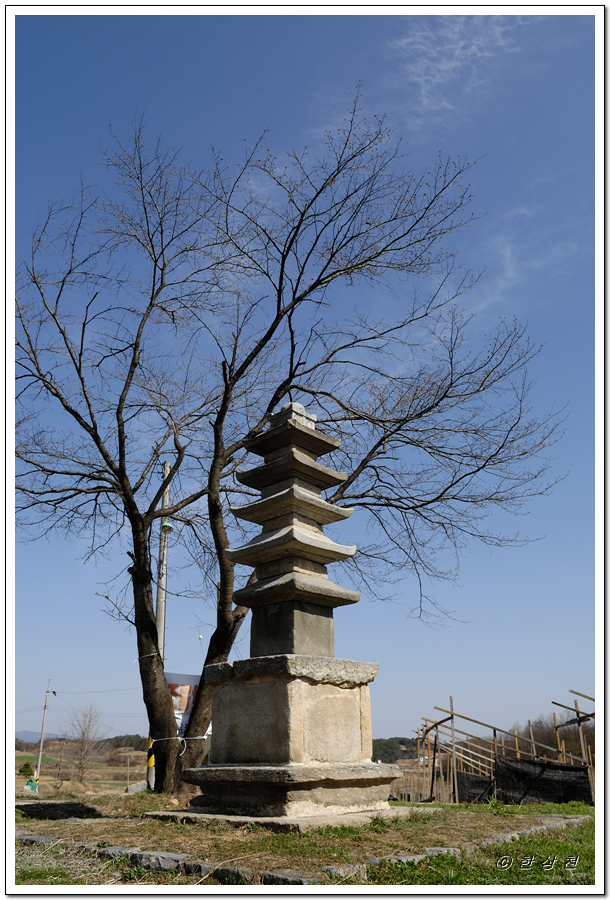  충청남도 유형문화재 제21호 부여 세탑리 오층석탑