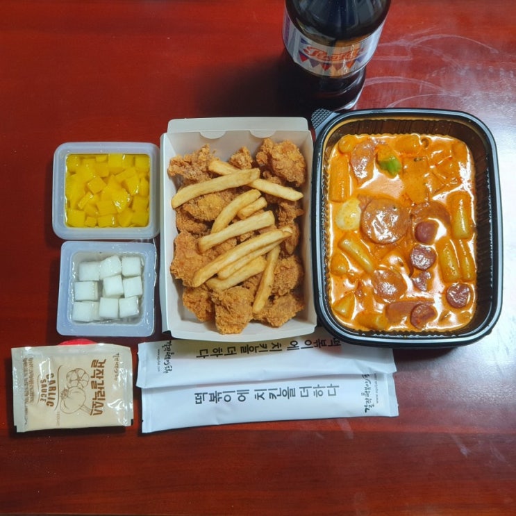  [먹거리 리뷰] 걸작떡볶이치킨 서울 신월점 로제떡닭세트(순살) 먹어본 후기