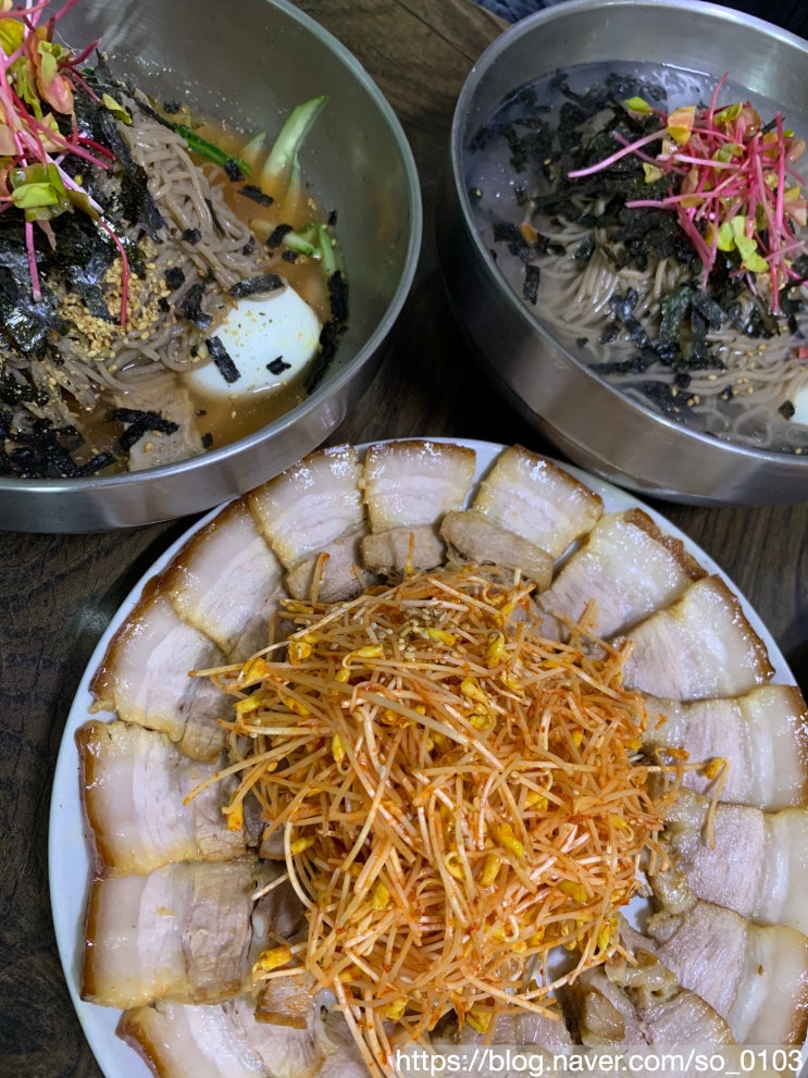  [부산/온천장] 온천장 줄 서는 막국수 맛집 숨겨진 수육 맛집 "천서리 이가네 막국수"