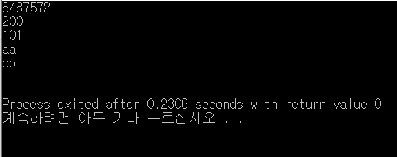  배열포인터 정리