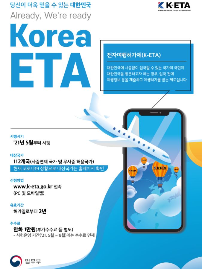  전자여행 허가제 의무화; 국제결혼 국제커플 [K-ETA 사전등록]