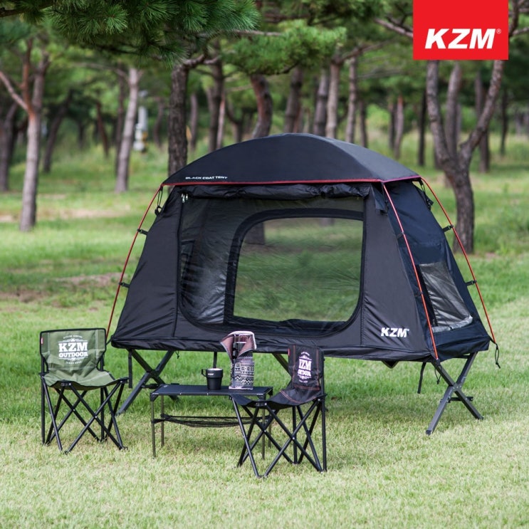 최근 인기있는 카즈미 블랙 코트 텐트 야전침대 호환 ···