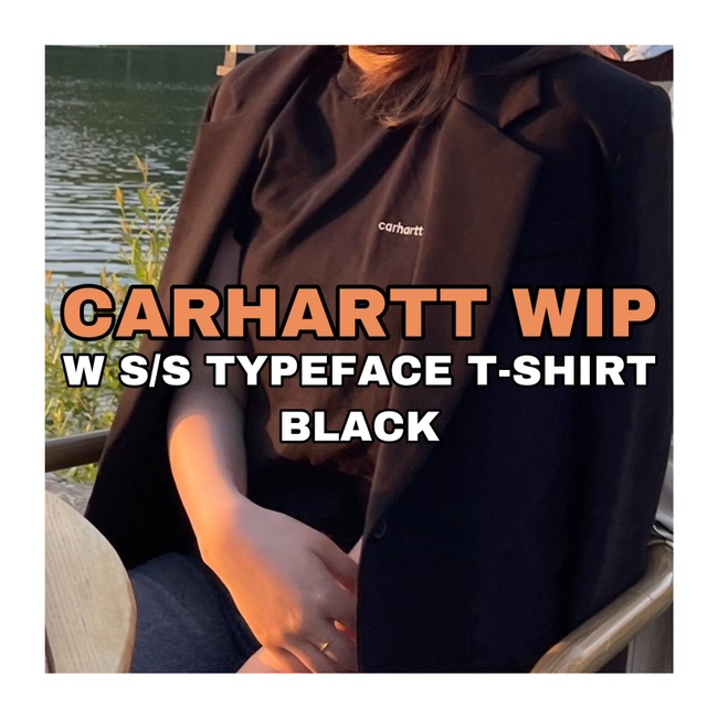 [칼하트] 칼하트 wip 여자 반팔티 블랙 (W S/S TYPEFACE T-SHIRT BLACK)