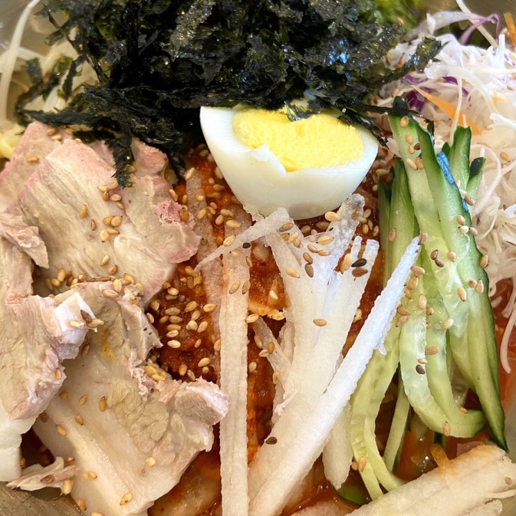  부산 사직동 밀면 맛집 면채움 ! 오곡밀면전문