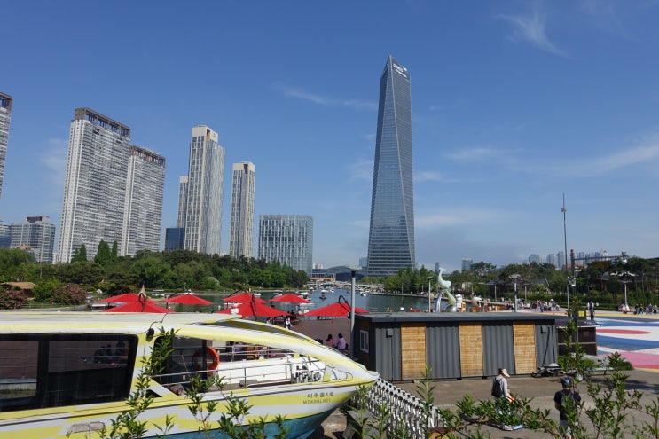  송도 센트럴파크 야경 굿, 강아지 산책 최고