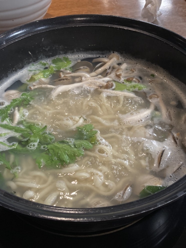  부산 센텀 조개 칼국수 맛집, 만돌면육가 후기!