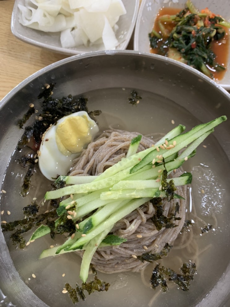용산아이파크몰 맛집 :: 꿈꾸는메밀 막국수+메밀전병 내돈내먹 용산맛집 용산혼밥