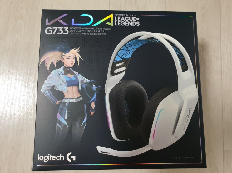  무선 헤드셋 로지텍 G733 KDA 화이트