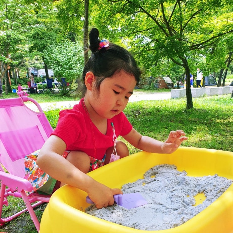  5살 촉감놀이 마이리틀타이거 모래놀이