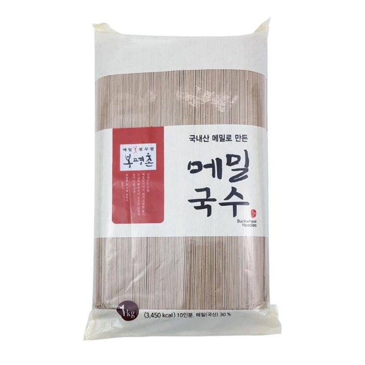 인기있는 봉평촌 메밀국수 1kg 메밀소바 국내산메밀 국수 소면 냉메밀 2개 ···