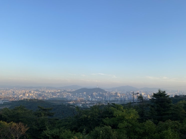  서울의 전체가 다 보이는 북악팔각정_노을맛집