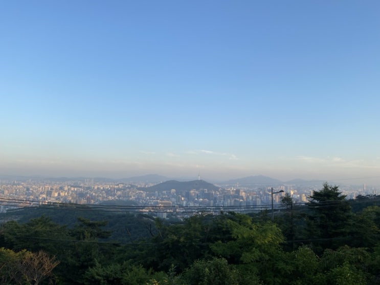 서울의 전체가 다 보이는 북악팔각정_노을맛집