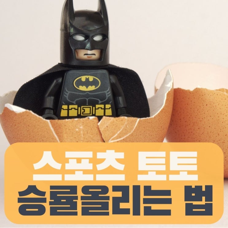  스포츠토토 승률 올리는 법 노하우 소개