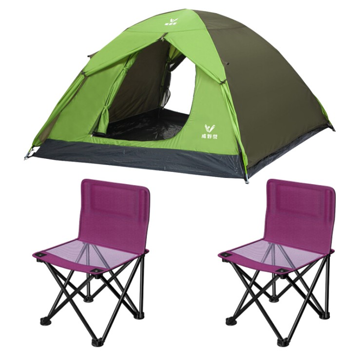 많이 팔린 웨 이 캠핑 (v - cmp) 텐트 야외 3 - 4 인 비 막 기 텐트 야외 캠프 접 의자, 1개 추천합니다