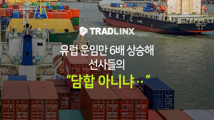 "사실상 <b>담합</b> 아니냐..." 유럽 운임만 6배 상승