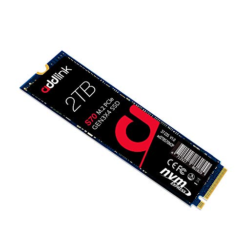 구매평 좋은 Addlink Addlink S70 2TB SSD NVMe PCIe Gen3x4 M.2 2280 솔리드 스테이트 드라이브 내부 최대 3500MS / s 3000MB /